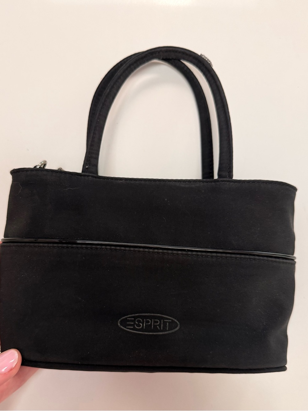 Esprit Black Mini Handbag with Top Handles